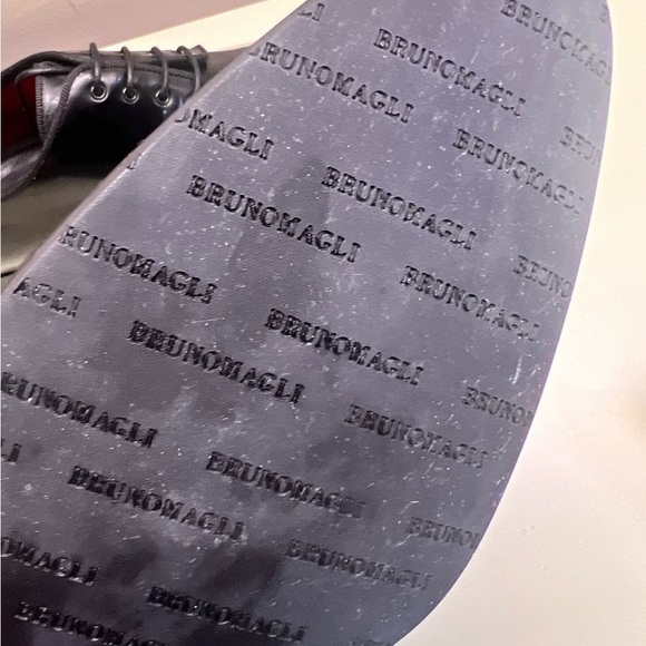 Bruno Magli MADE IN ITALY Black Oxford Shoes High Gloss Finish - Picture 7 of 8